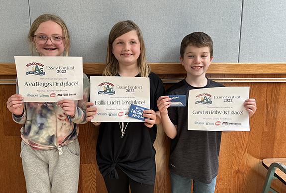 Tri-County fourth graders complete Classroom Agriculture Essays