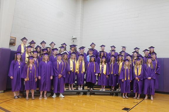 The Wild Rose Class of 2022 paused for a group photo prior to the May 28 graduation ceremony. See the Waushara Argus print edition for more photos.