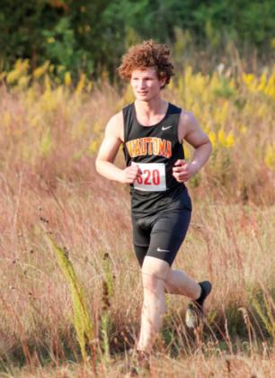 Wautoma/Wild Rose senior James Howen finished with a time of 22:22.03 during the Wautoma Invitational at Camp Lucerne. 
