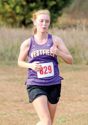 Westfield junior Chloe Kerschner finsihed with a time of 25:55.81 in the girls’ novice race.