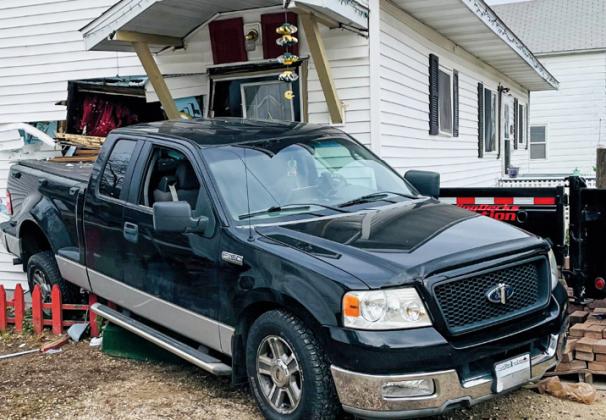 Truck crashes into residence in the 400 block of South Fair Street in Wautoma.