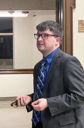District Attorney Matt Leusink provided his annual report during the Dec. 19 meeting of the Waushara County Board of Supervisors.