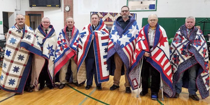 Quilts of Valor presented at Almond-Bancroft