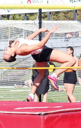 Wautoma junior Keira Wagner placed first in the small school high jump, reaching a height of 5’.