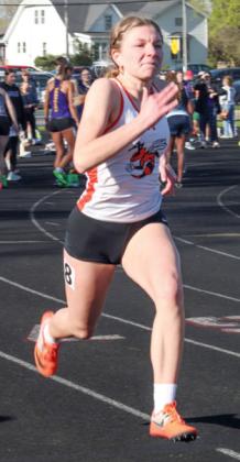 Wautoma junior Erin Blader ran the 100m relay with a time of 14.6 seconds. 