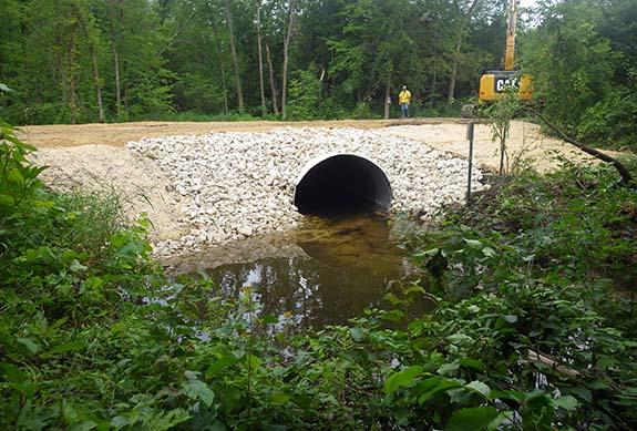 New culvert installed in town of Wautoma with $25,000 from TU cares.