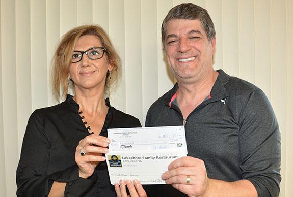 Lakeshore Family Restaurant owners make donation to help residents