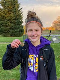 The individual Conference Champ, Mya Bahr.