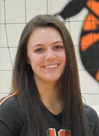 Harleigh Eagan, the Lady Hornets senior setter and captain, was rewarded with First Team honors.