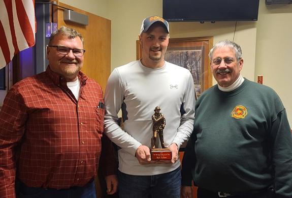 Poy Sippi Fire Department awards Firefighter of the Year