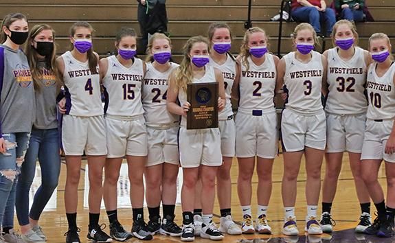The Westfield Lady Pioneer Basketball team worked their way to the top and were named Regional Champs on Feb. 13.