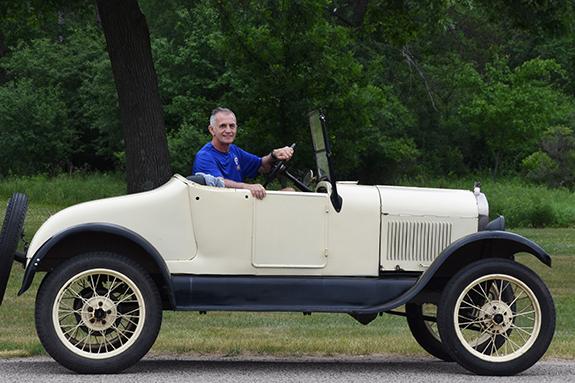 Kevin Klinger attended the Father’s Day Picnic in his own car, a 1927 Model T Roadster.