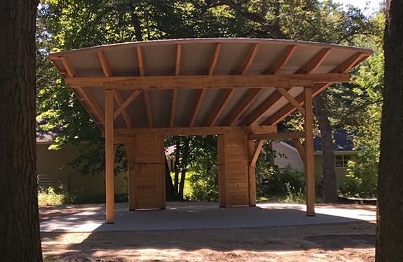 The Blackhawk Folk Society started plans for the new bandshell in 2018. This year the structure was complete in time for the first official concert that was held in June. 