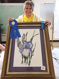 Pictured is Jewell Schroetter, Peoples’ Choice Award winner from the Cultural Arts Show.