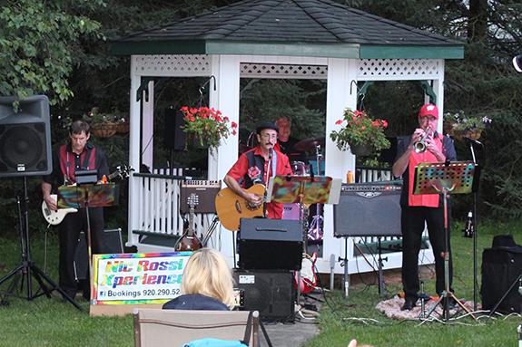 The Nic Rossi Xperience performed a variety of music under the gazebo at the Coloma Hotel on Aug. 27.