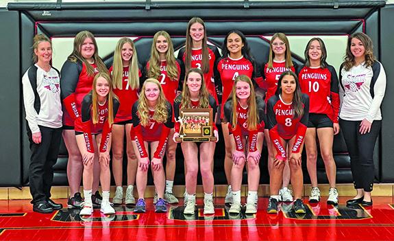 Lady Penguins make school history with conference championship win