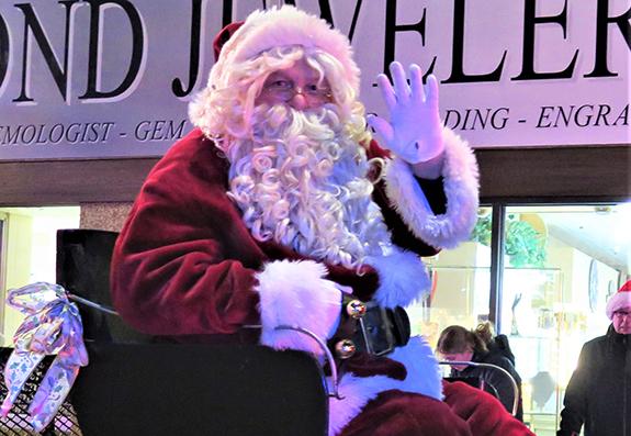 Santa Claus, in his sleigh, delighted children and adults alike at the Wautoma Christmas Parade on Dec. 1.