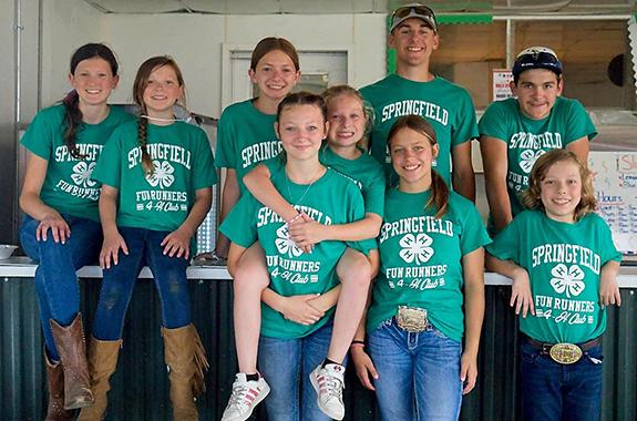 Working the 4H food booth Thursday was the Springfield Fun Runners club from Westfield. Members included: Memphis Groskreutz, Miles Groskreutz, Olivia Tennant, Jolissa Brown, Lexi Brown, Aspen Floeter, Joy Ibeling, Hope Ibeling, Daniel Ibeling and Reagan Nelson.The Marquette County Fair, Westfield, was held July 6-9.