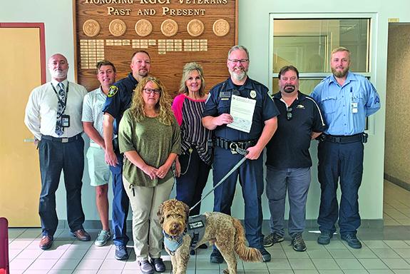 Redgranite Correctional Institution donates $5,000 to Wautoma Police Dept. K9 Therapy Fund
