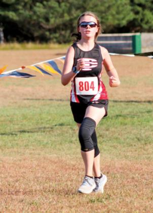 Tri-County junior Addison Peck finished with a time of 35:21.74 during the Wautoma Invitation at Camp Lucerne on Sept. 19. 