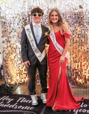 King and Queen were crowned at the April 20 Prom at Caribou Bay. The 2024 Prom King Caeden Miller and Queen Addison Demars. 